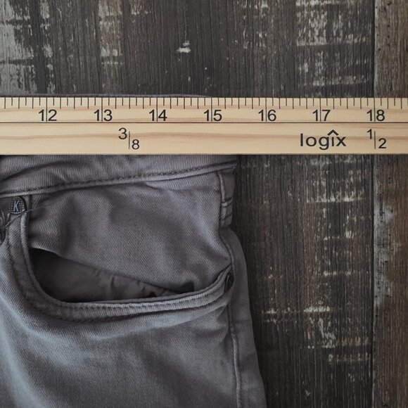 Kut from the Kloth Light Gray Cropped Jeans - Picture 7 of 8